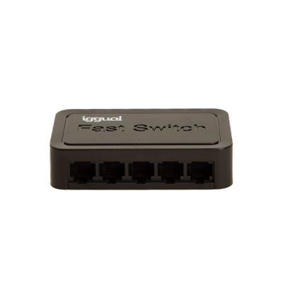 Switch de Red Ethernet iggual FES500M de 5 Puertos 10/100 Mbps - Modelo IGG318003