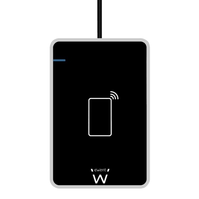 Lector de tarjetas inteligentes NFC Ewent EW1053 USB 2.0 compatible con DNI y Tarjeta Sanitaria