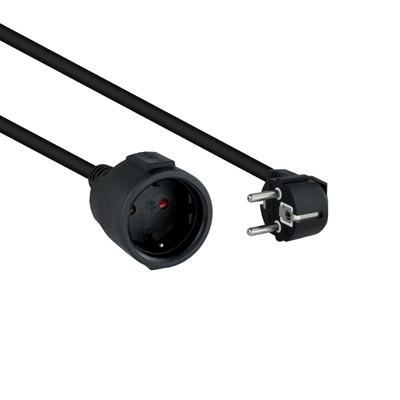 Cable Alargador Nanocable Schuko Negro 2 Metros 4000W