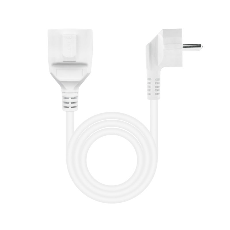 Cable Alargador Schuko Blanco 5 Metros Nanocable 10.22.0605-W