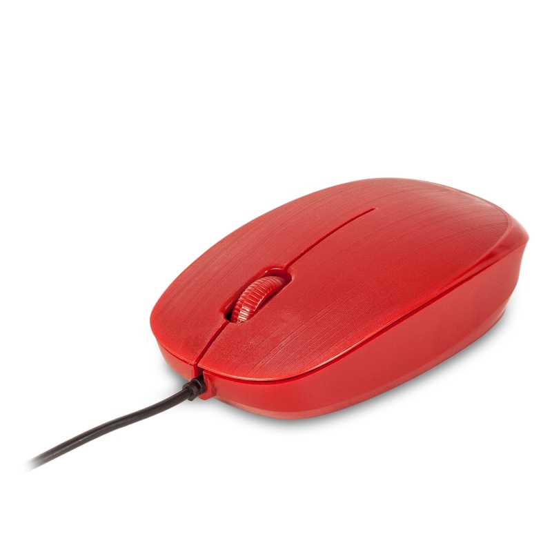 Ratón Óptico Redflame 1000 Dpi Rojo Ergonómico USB para Diestros