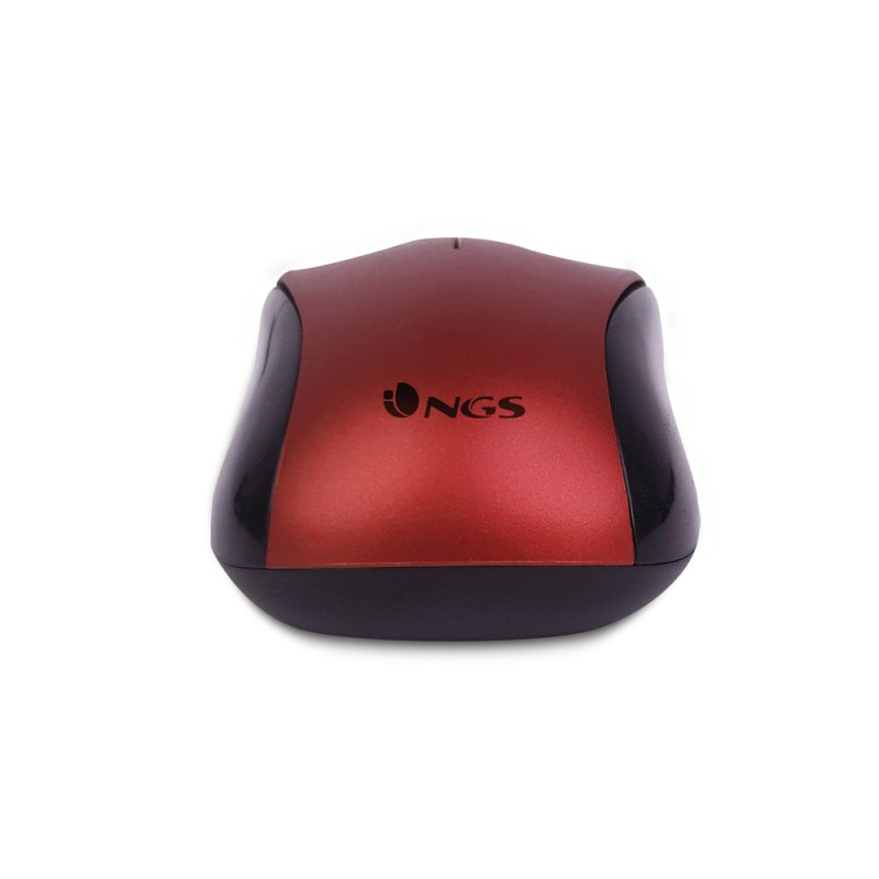 Ratón Óptico NGS WIRED RED 1200 dpi USB para Portátil y Sobremesa