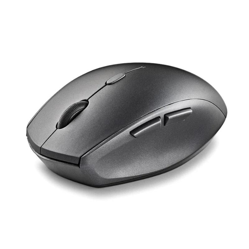 Ratón inalámbrico negro con teclas silenciosas NGS, ergonómico y preciso - Ideal para trabajar o jugar sin molestar