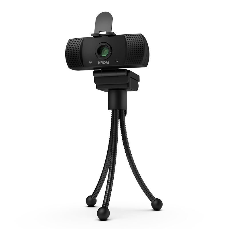 Cámara web gaming KROM KAM 1080p HD con micrófono integrado y campo de visión de 110Âº