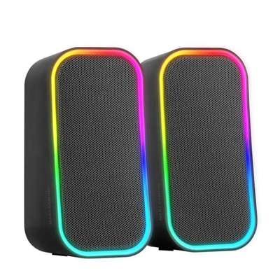 Altavoz MS-OM 20W RGB Negro con Control de Volumen y Bluetooth Mars Gaming