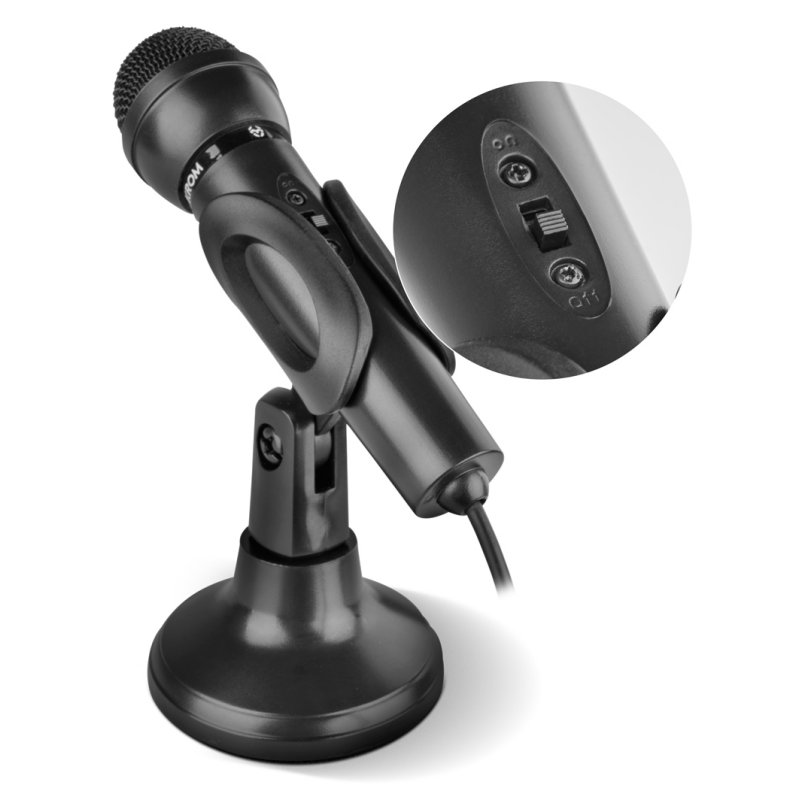 Micrófono Mini Gaming Krom KYP - Diseño Sencillo y Versátil para Streamers y Gamers