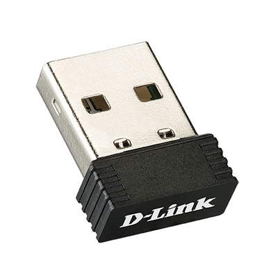 Adaptador USB D-Link DWA-121 Micro WiFi N150 Wireless N 150 Mbps 2,4 GHz con WPS y Controladores para Windows de 32 y 64 bits