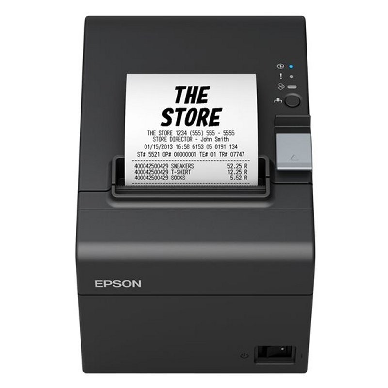 Impresora de Tickets Epson TM-T20III USB RS232 Negra Velocidad de Impresión 250 mm/s