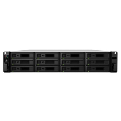 SYNOLOGY RS3621xs+ NAS 12-Bay 2U Rack Station con CPU Intel Xeon D-1541 de 8 núcleos y 8GB de UDIMM ECC DDR4
