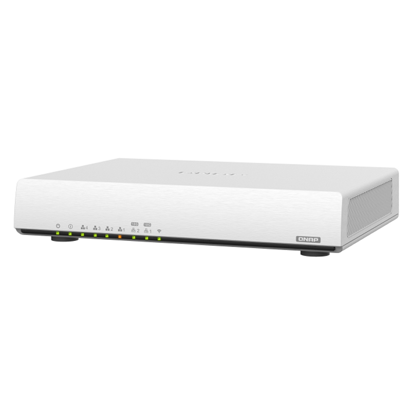 Router WiFi6 AX3600 QNAP Qhora-301W con 2x10GbE, 4x1GbE y VPN SD-WAN empresarial