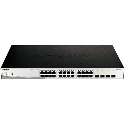 Switch D-Link DGS-1210-28MP/E Gigabit PoE+ 24xGb 4xSFP Com