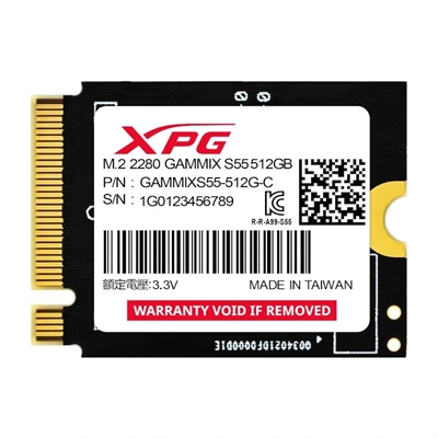 ADATA XPG SSD GAMMIX S55 512Gb M.2 Gen4x4 2230 Lectura hasta 5000 MB/s