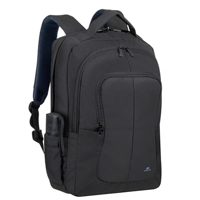 Mochila negra para portátil Rivacase 8460 Tegel ECO - tamaño 17,3' - viajes de negocios y personales
